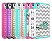 LG X Power Case, Style4U Cute Owl Studded Rhinestone Crystal Bling Hybrid Armor Case Cover for LG X Power with 1 Style4U Stylus [White / Teal]