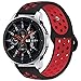 KADES Galaxy Watch 46mm Bands, Gear S3 Bands, 22mm Universal Replacement Strap with Quick Release Pin Compatible for TicWatch Pro, Amazfit Stratos Smart Watch (Black Red)