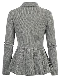 Women's Open Front Cardigan Long Sleeve Ruffles
