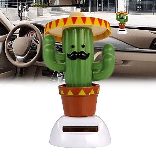 Leaftree - Solar Toy Car Decoration Car Solar Decoration Convenient Cute Cactus Colours Decorate Reduced Pressure