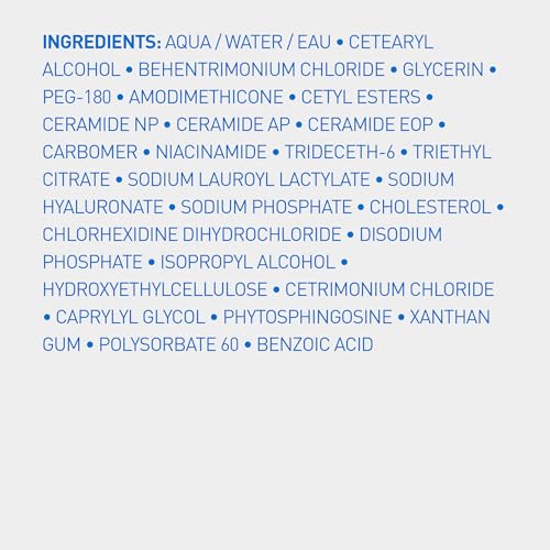 CERAVE GENTLE HYDRATING CONDITIONER, HAIR CONDITIONER WITH CERAMIDES, NIACINAMIDE & HYALURONIC ACID, SULFATE FREE & COLOR SAFE, MOISTURIZING CONDITIONER FOR ALL HAIR & SCALP TYPES