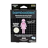 Bamboobies Super-Soft Overnight Washable Nursing Pads - Extra Absorbant - 2 Pair