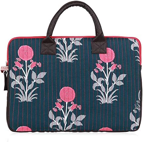 The Kala Shop® Printed Canvas Laptop Sleeve/Cover/Bag (Gray)