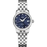 MIDO Baroncelli Lady Twenty Five - Swiss Automatic Watch for Women - Blue Dial - Case 25mm - M0390071104600