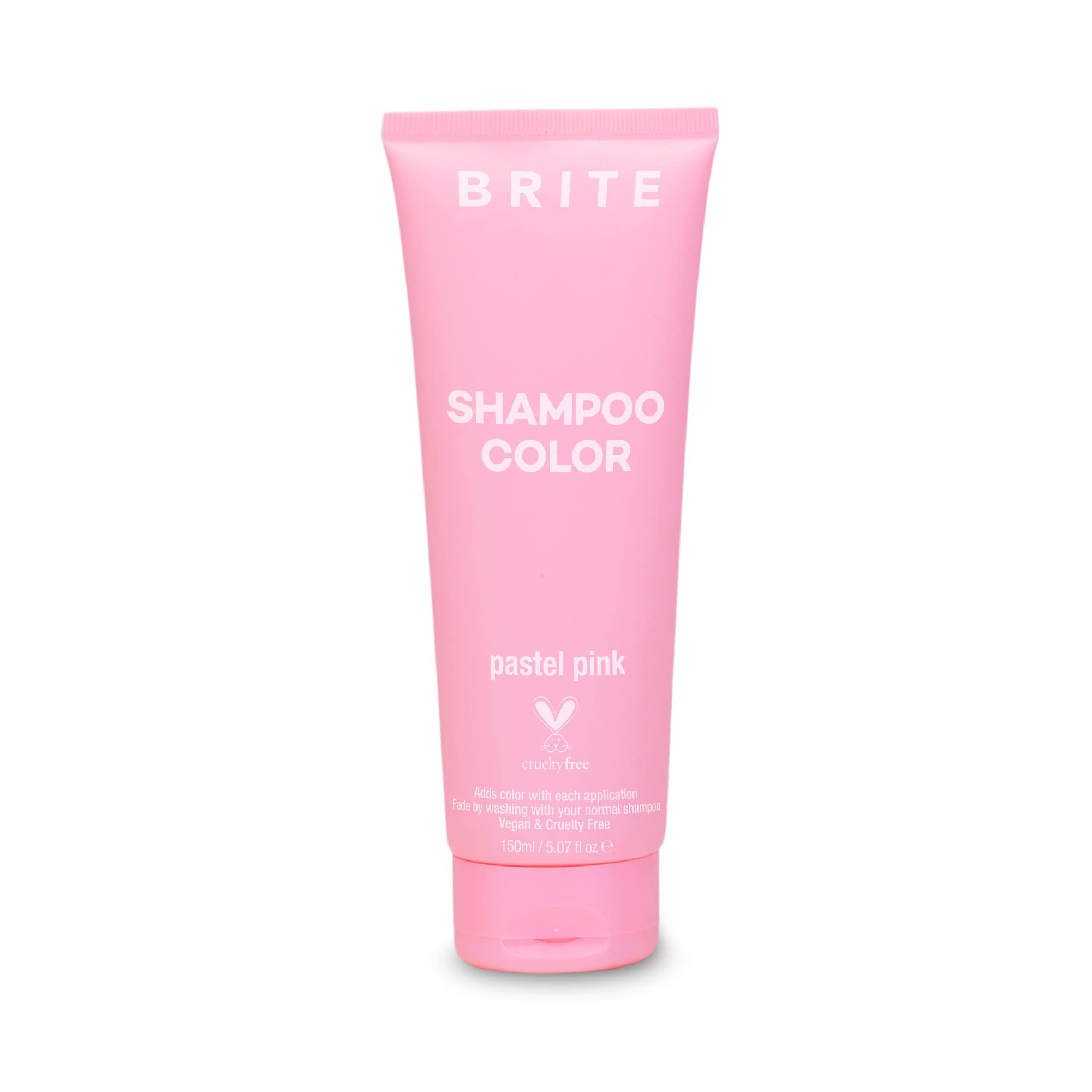 BRITE Instant Color PASTEL PINK 100ml / 3.38floz - Vegan and cruelty-free hydrating hair dye. Colour- building. SEMI-PERMANENT COLOUR (5-30 washes).