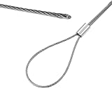 ZEONHAK 1mm Stainless Steel Wire Rope Cable 400ft Aircraft Wire with 100 Clamps view 3