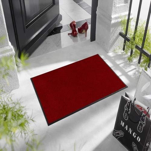 Kleen-Tex wash+dry doormat, Ruby Red 120x180cm, inside and outside, washable, red, 120 x 180 cm (Rectangular) - Image 5