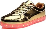 Odema Women USB Charging LED Shoes Flashing Sneakers