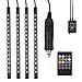 GD-Lighting 4pcs Multi-Color 7 Color LED Interior Underdash Lighting Kit, With Sound Active Function and Wireless Remote Control