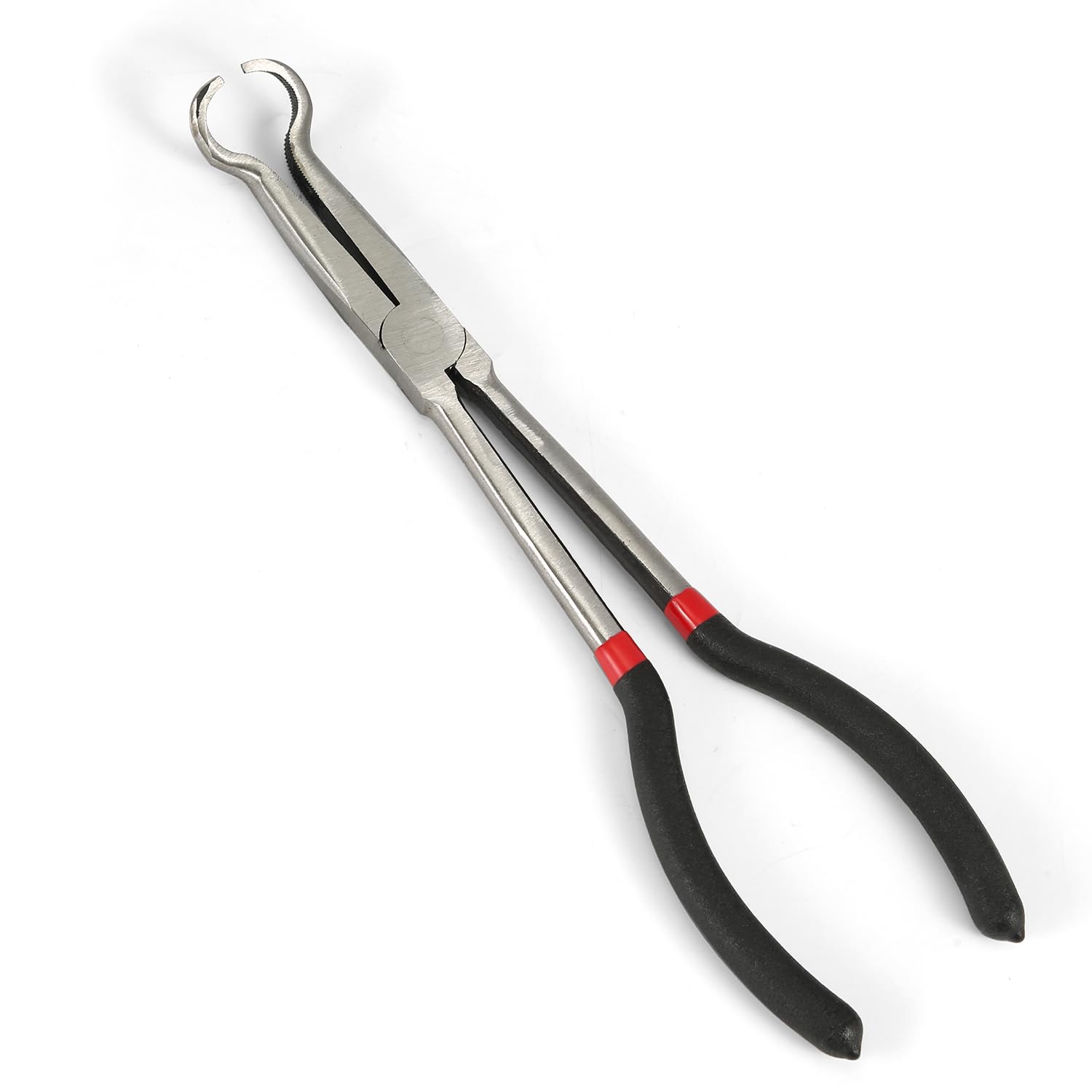 NQEUEPN Long Nose Spark Plug Pliers, Long Reach Pilers Spark Plug Wire Removal Tool Electrical Disconnect Pliers, Car Fuel Line Hose Pipe Removal Pliers Electrical Connector Clamp Clips for Cars