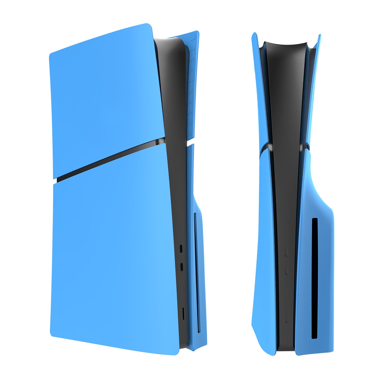 Photo 1 of [Faceplate for PS5 Slim Disc Edition] - NOWSKINS Starlight Blue Plates for PS5 Console Cover Plates, Premium ABS Faceplate Shell Covers for PlayStation 5 Slim Disc Edition