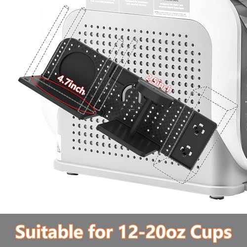 Cup Holder Compatible with Ninja SLUSHi Frozen Drinks Maker FS301UK, Lid Straw Cup Organizer Accessories for Ninja Slushie Machine