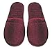 Arus Womens Turkish Terry Cotton Cloth Spa Slippers One Size Fits Most, Burgundy, 6-9.5 Wide Women