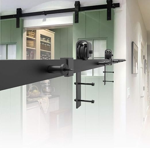 Hengmei 366cm Schiebeturbeschlag Set Schiebetursystem Beschlagset Laufschiene Fur Schiebeturen Wandschranke Amazon De Baumarkt