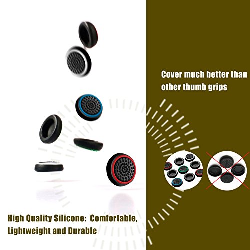 3 Wireless+Controllers+Silicone+Joystick+Dualshock