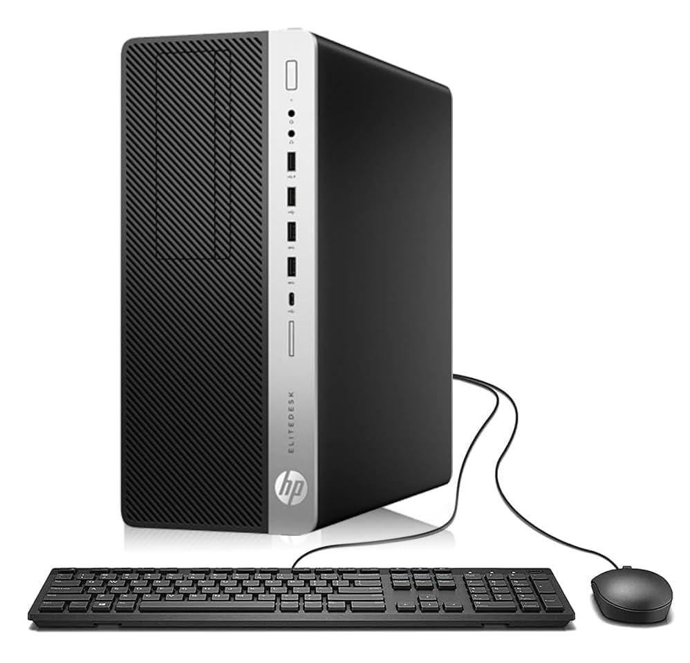 HP EliteDesk 800 G4 Mini Tower Desktop PC, Intel Core i5-8500, 16GB RAM, 256GB SSD, WiFi, Bluetooth…
