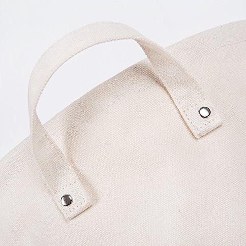 XDeer 100% Cotton Canvas Storage Basket, Drawstring Cloth dustproof Design, Home Locker, Baby Toy Storage Box, Living Room Locker - Thumbnail 5