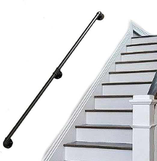 Amazon Com Industrial Wrought Iron Stair Handrail Complete Kit