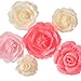 3D Large Paper Flower Decorations For Wall (Pink,Ivory,Bright Pink,6Pcs) Handcraft Flowers For Birthday Wedding Flowers Backdrop Nursery Wall Decor Baby Showers Bridal Shower Party Flowers Decor
