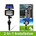 [Upgraded 400 Lumens] Solar Powered Led Spotlight 2 in 1 Installation Waterproof 8 LED Solar Spot light Adjustable Wall Light, Security Lighting, Path Lights, Landscape Solar Flag Pole Light, Etc