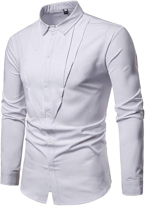 Amazon Co Jp メンズセーターシン 前立て逆三角形のデザインソリッドカラーのカジュアル長袖シャツ カジュアル長袖ジャンパー Color White Size Xl ホーム キッチン