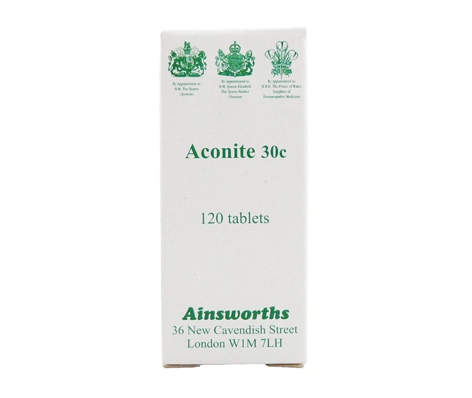 Ainsworths - Aconite 30c Homoeopathic Rem 120 tablet