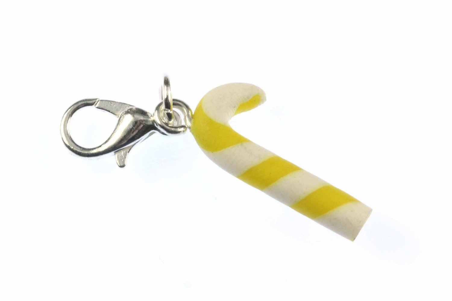 Miniblings Candy Cane Charm Pendant Lollipop Christmas Cawaiii Yellow