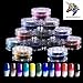 (12 x 1g = 12g) Temperature Activated Pigment That Changes at 88⁰F (31 ⁰C) Versatile - Nail Powder, Arts and Crafts, Color-Changing Slime. (12 x 1g Jars, Multi-Color Thermochromic Pigment)