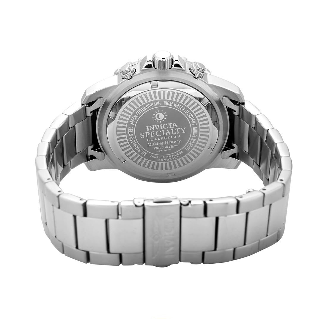 Invicta Men's 1326 Invicta II Chronograph Black Dial Two-Tone Stainless Steel Watch