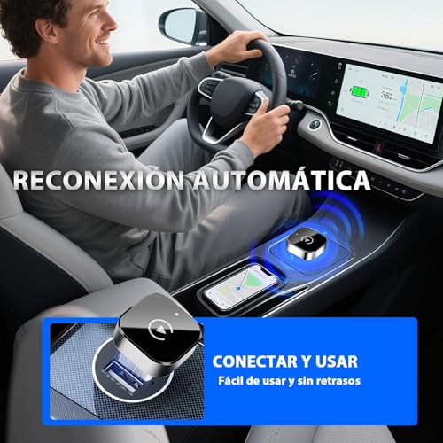 AINIFREE 2026 2 in 1 Wireless CarPlay Adapter, Mini Wireless Adapter, CarPlay and Android Auto, No Latency, Mini USB Design, Car Accessories, Compatible with iPhone and Android