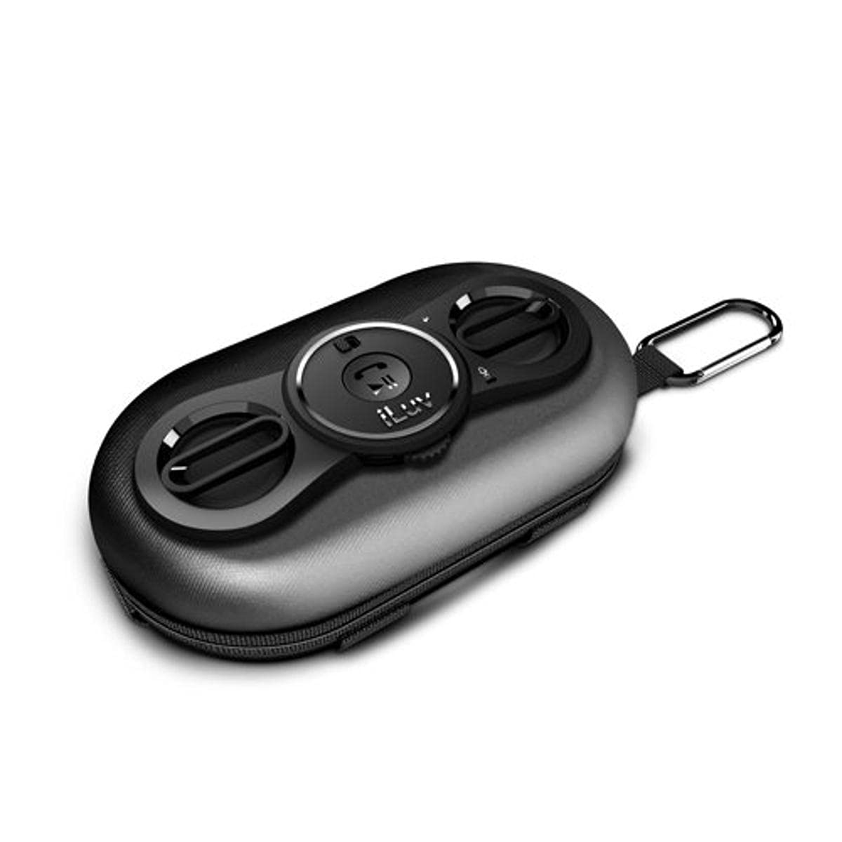 iLuv Smashbox Pro 3.5mm Aux Portable Speaker Case with Built in Hands Free Calling for Smartphones (iPhone 6, 5, 4) Ipad-Black