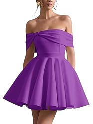 Satin Homecoming Dresses for Teens Plus Size Off
