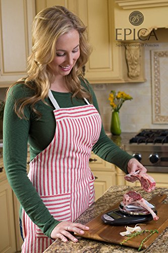 Epica TM Accupro Digital Kitchen Scale 11 lbs Capacity,Stylish Black/Chrome-Electronic Food Scale