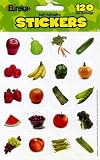 Eureka Fruits and Vegetables Photos Stickers