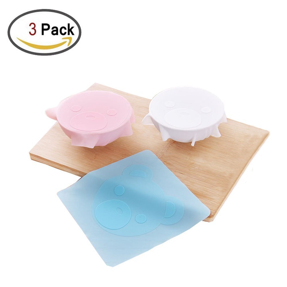 Silicona cuenco tapa, eholder reutilizable Alimentos Frutas Fresca ...