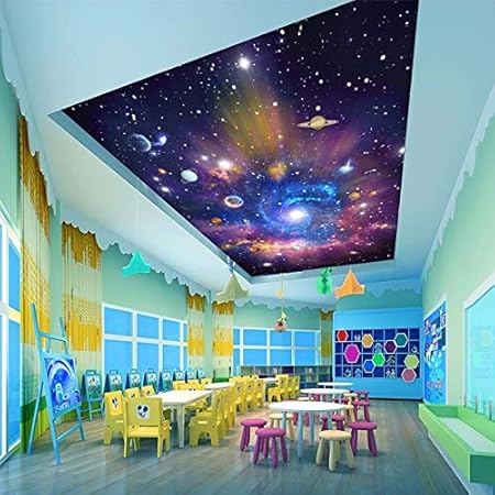 Muralxw Papier Peint Toile Imperméable Peinture Galaxy Ciel