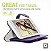 Gear Beast Flip Cover Dual Folio Case fits iPhone 8/7 Wallet Case Slim Protective Lychee PU Leather Case 7 Slot Card Holder Including ID Holder 2 Inner Pockets Stand Feature Wristlet (Deep Purple)