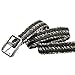 Stylrtop Tactical Waist Belt Survival Woven Belt For Camping, Hunting, Hiking, and Other Outdoor Activities(Can be Unraveled into a 28 Meters Parachute Cord,Pulling Force:550lbs (BLACK CAMOUFLAGE)