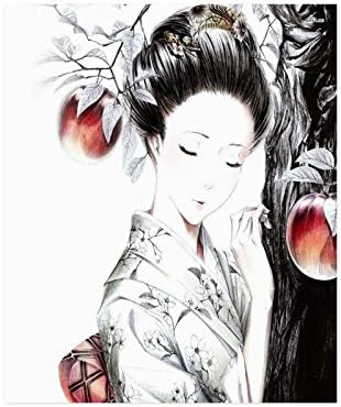 Japanese Geisha Girl Custom Collage Poster Paper Print Wall Art Living Room Home Office Decor 20" x 24"