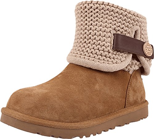 UGG Women's Shaina Slip On Slipper, Chestnut, 7 M US