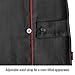 Revco BX9C - Small Bsx Bx9C Small Black W Red Flames Cotton Welding Jacket