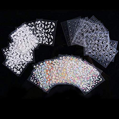 New 50 Sheets 3D Design Nail Art Sticker Tip Decal Manicure - Thumbnail 2