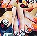 Halloween Nail Decals Tip Nail Art Stickers Self-adhesive Nail Decoration for Manicure DIY or Nail Salon 4 Sheet (black 01)
