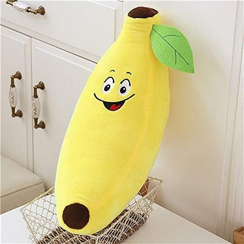 Funny Creative Cartoon Banana Stuffed Soft Pillow Sofa Cushion Lovely Plush Doll Kids Fruit Toys Children Birthday Gifts Zzzb (Color : Yellow1)