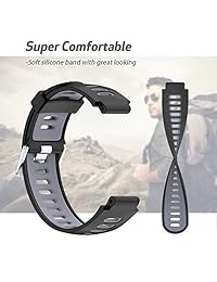 NotoCity Correa de silicona de repuesto para reloj Garmin Forerunner 230 220 235 620 630 735XT para hombres y mujeres