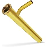 Brass Dishwasher Tailpiece Branch 1-1/2" x 6" Dishwasher Branch Tailpiece 22GA Brass 1/2" Dishwasher Drain Outlet
