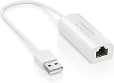 deleyCON USB 2.0 Ethernet Adapter RJ45 10/100Mbit/s Network Card for PC Laptop view 1