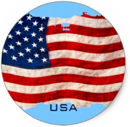 Patriotic American Celebration - July 4th - Memorial Day - Veteran's Day - Edible Image Cupcake Toppers - Set of 12 Precut - 2" Round