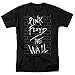 Popfunk Pink Floyd The Wall Album Rock Band T-Shirt & Stickers, (Large), Black