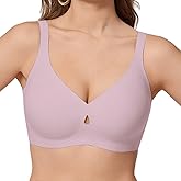 COCOMARTS Jelly Bras for Women No Underwire Seamless Push Up Bra Full Support Comfort Bralettes Wireless Plunge Everyday Bra